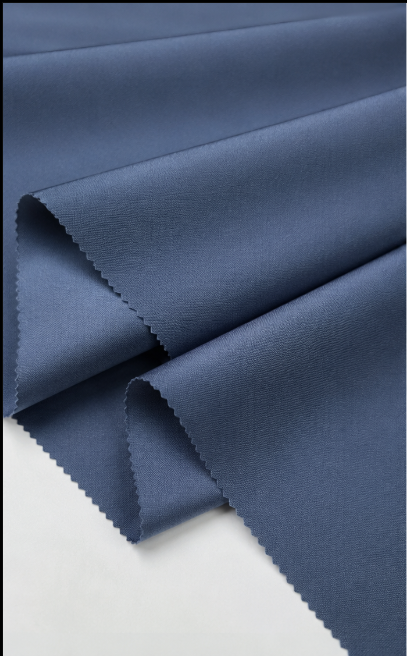 Blue Gray Poly-Viscose